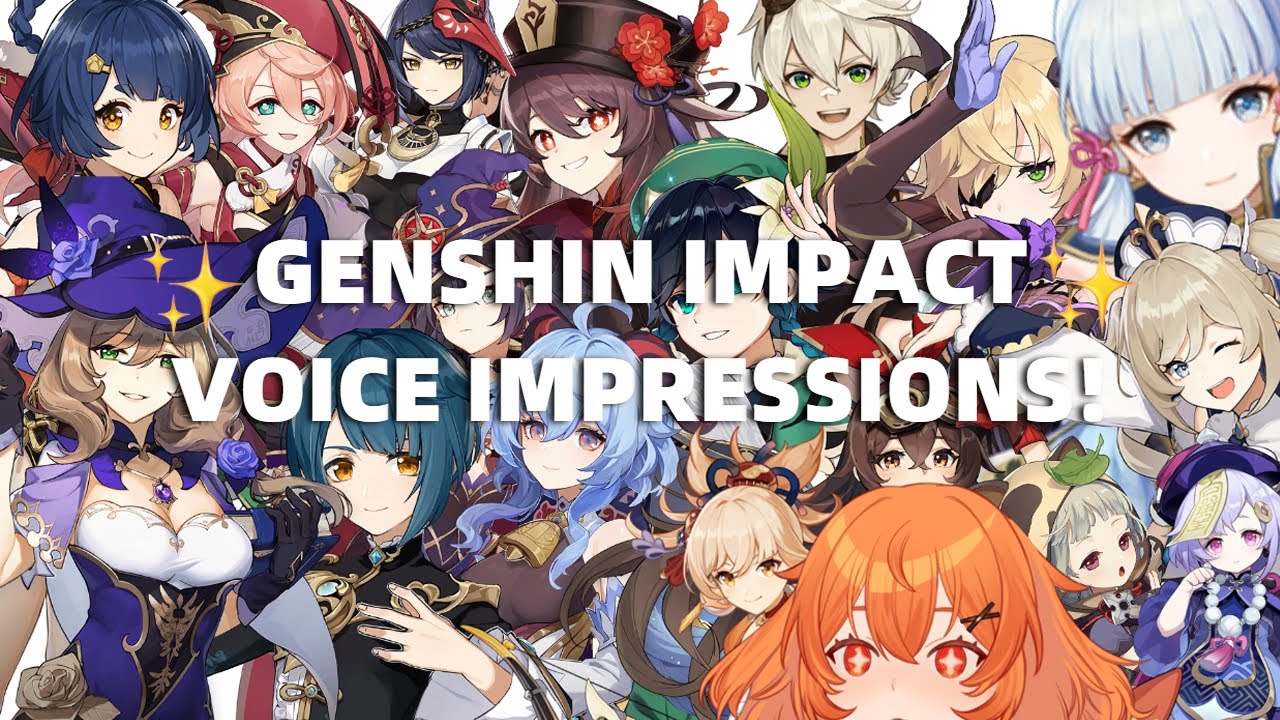 I tried voicing Genshin Impact Characters!! (Voice Impressions)【原神】【声真似】