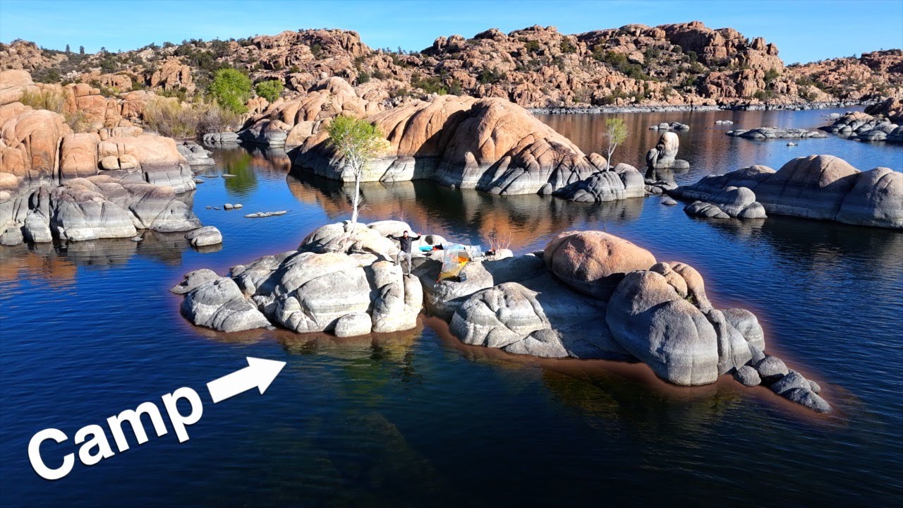Overnight On Island In High Desert