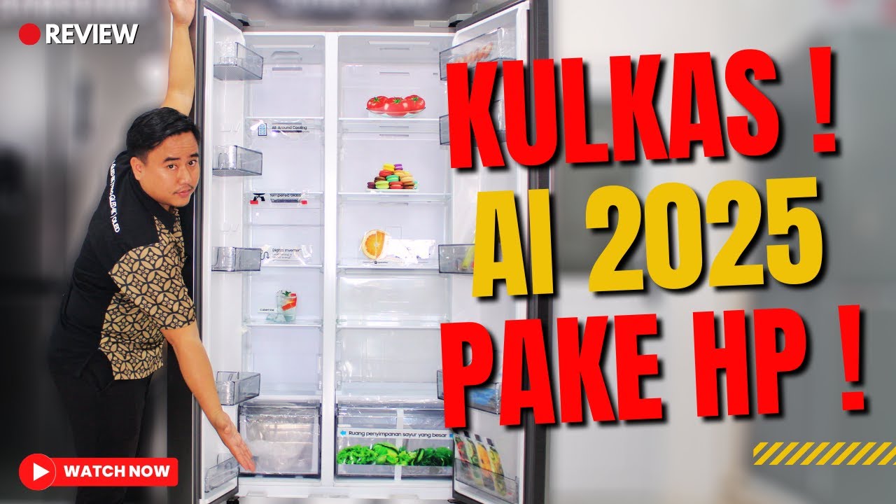 CANGGIH BISA ATUR PAKE HP ! REVIEW KULKAS SIDE BY SIDE SAMSUNG RS57DG4000M9SE SMART THINGS BY APRI