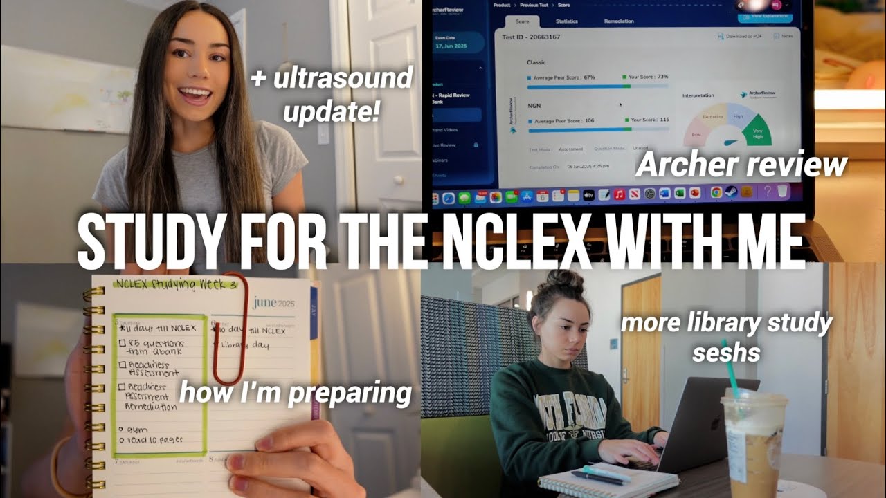 study with me for the NCLEX! *vlog* 🤍