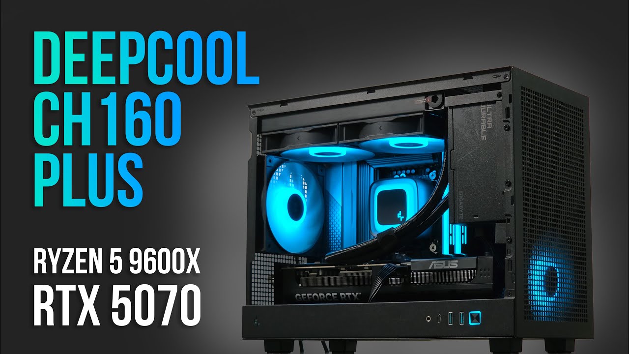 Компактная бюджетная игровая сборка ПК на базе материнской платы mATX с видеокартой RTX 5070 и пр...