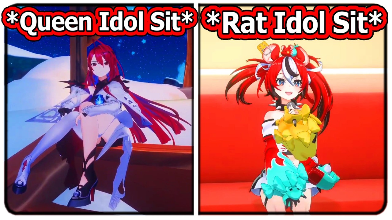 Difference between Liz and Bae's posture sitting down...