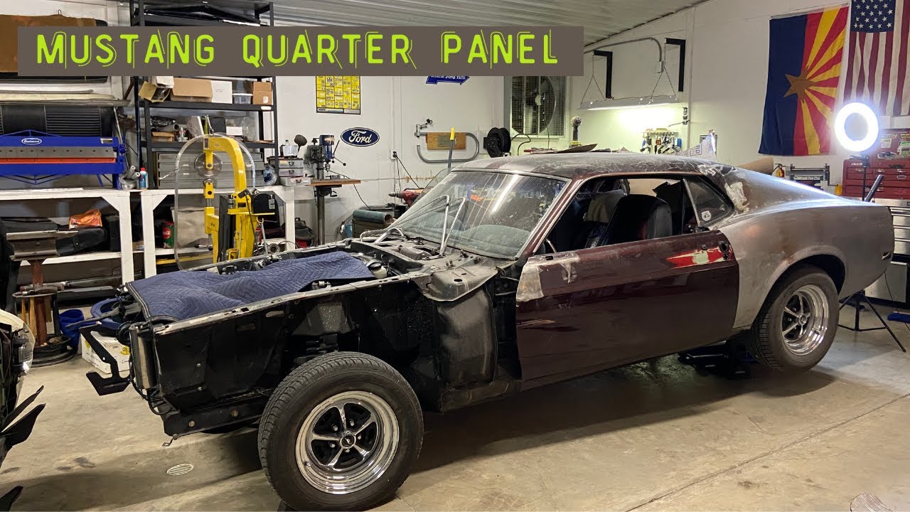 How to replace Fastback Mustang quarter panel (American muscle car restoration)
