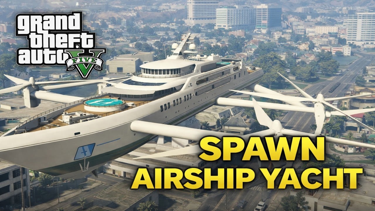 Как заспавнить дирижабль-яхту в GTA 5