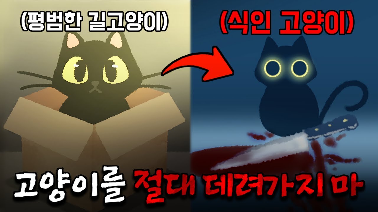 '검은 고양이'의 탈을 쓴 괴물을 집에 데려온 뒤 생긴 일.. [두 낫 테이크 디스 캣 홈]