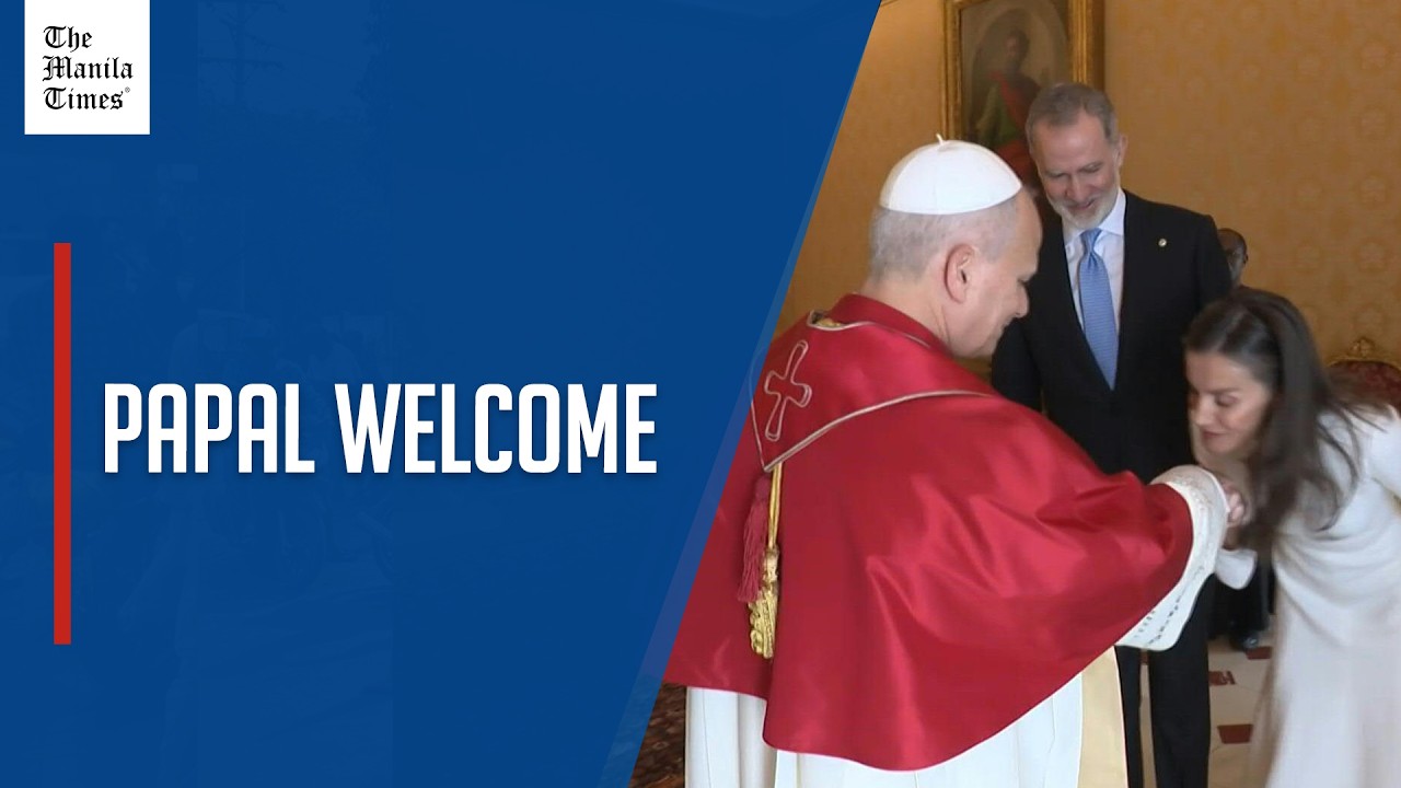 Pope Leo XIV meets King Felipe VI of Spain and Queen Letizia at the Vatican