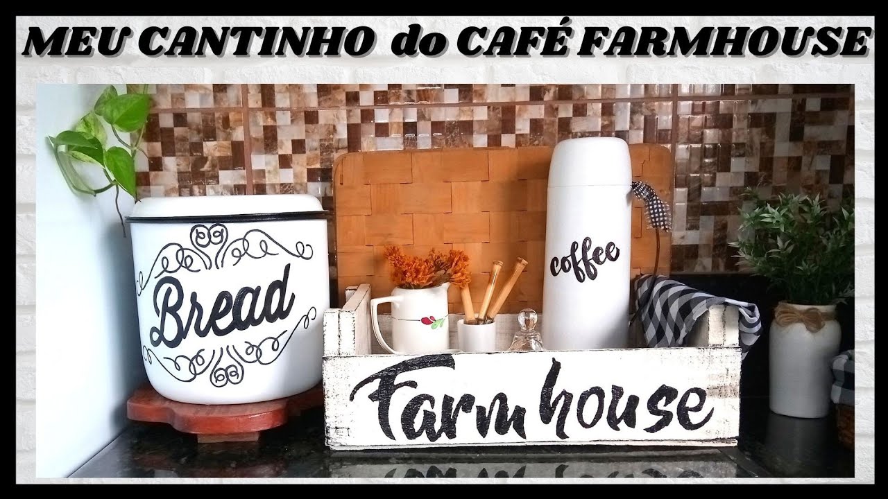 CANTINHO DO CAFÉ FARMHOUSE/TRANSFORMEI MINHAS PEÇAS E UM CAIXOTE DE VERDURA/DIKINHA DIY