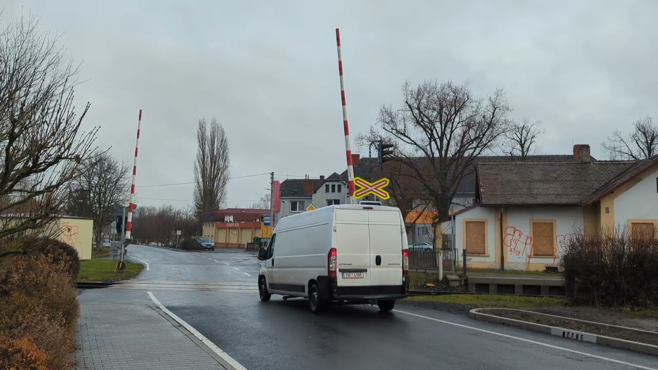 Railroadcrossing Kojetice, Czech republic, 8.12.2024