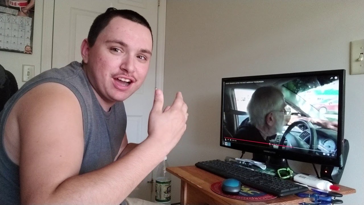 Reacting to: ANGRY GRANDPA HATES THE MOST AMERICAN THICKBURGER!!