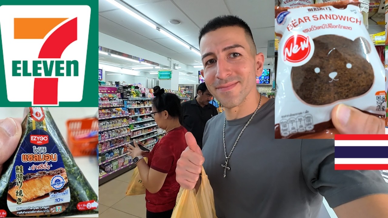 Eating ONLY 7-Eleven Food for 24 Hours (Bangkok Thailand)