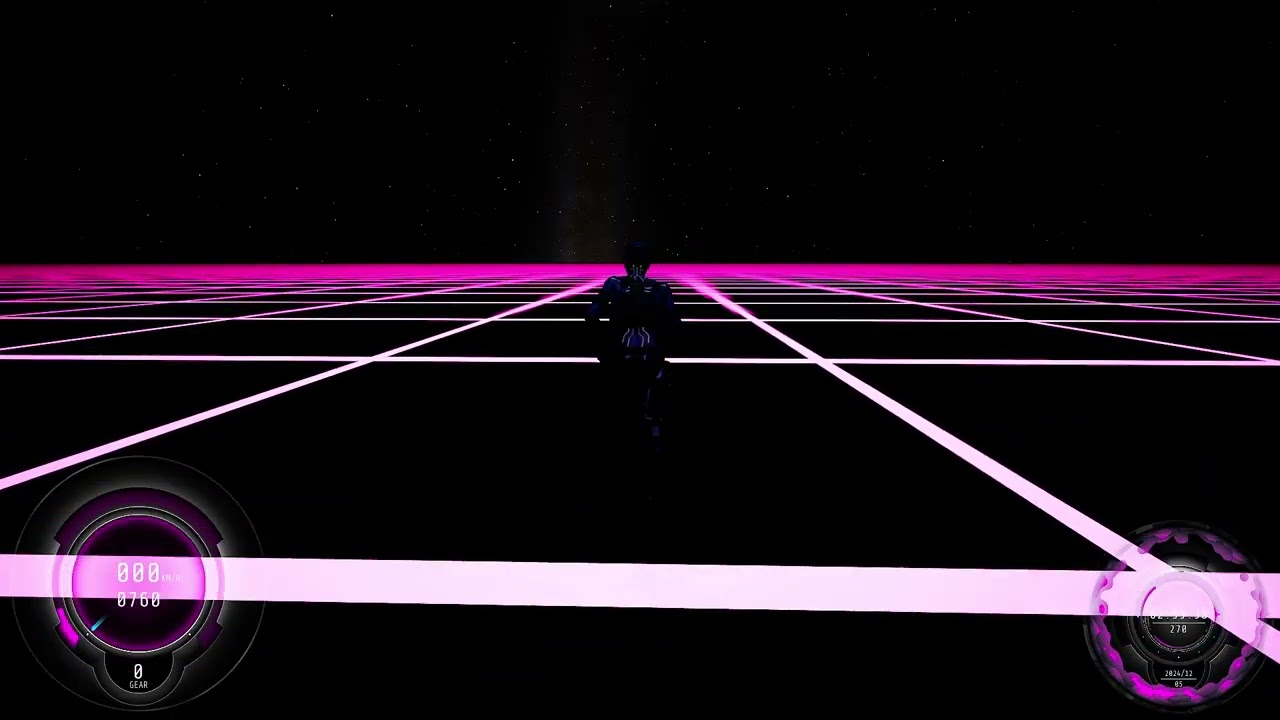 Synthwave Burnout outside of the map
