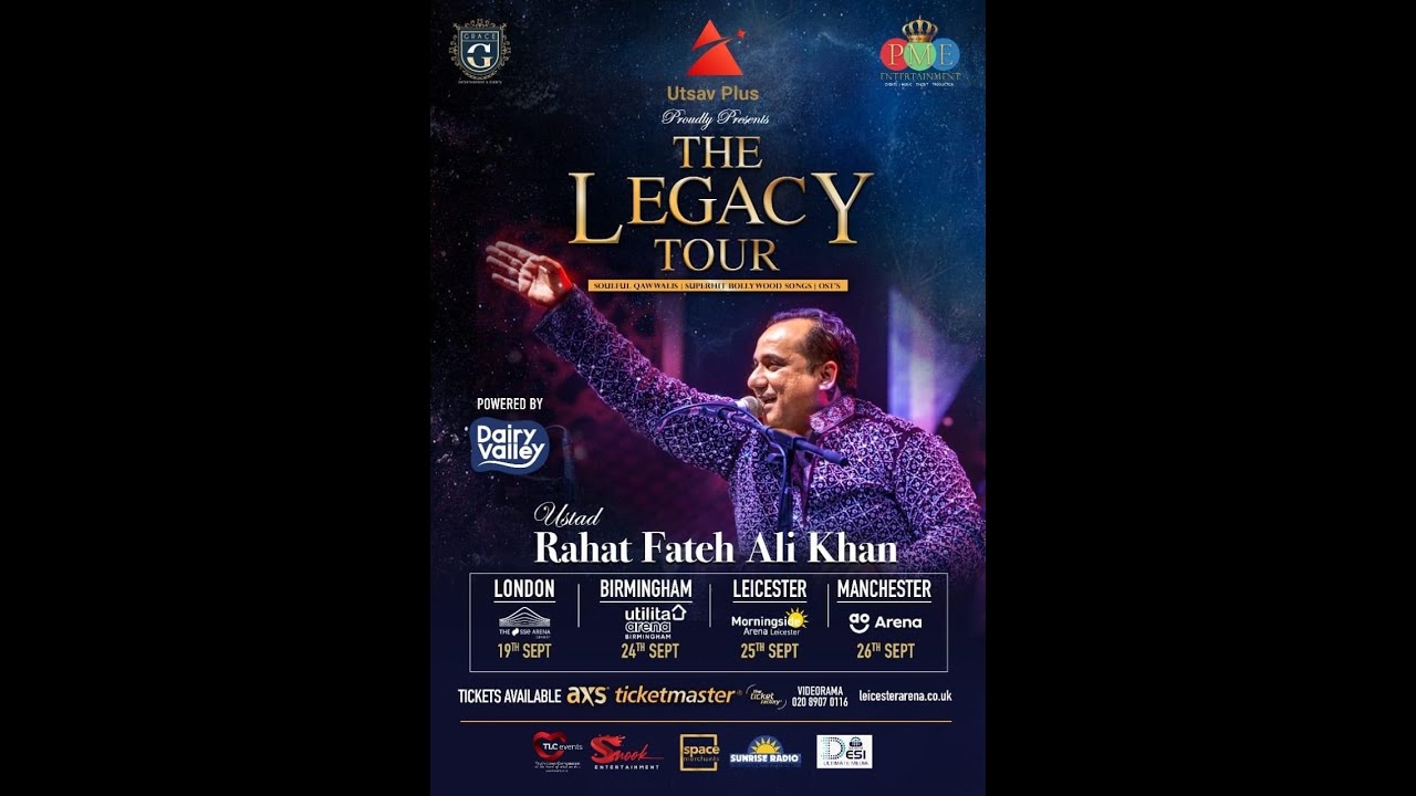Ustad Rahat Fateh Ali Khan- The Legacy Tour - London - September 19th 2021- Official Full Video