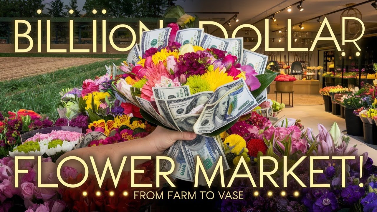 Цветочный рынок стоимостью в миллиард долларов: от фермы до вазы#FlowerIndustry#FlowerJourney#far...