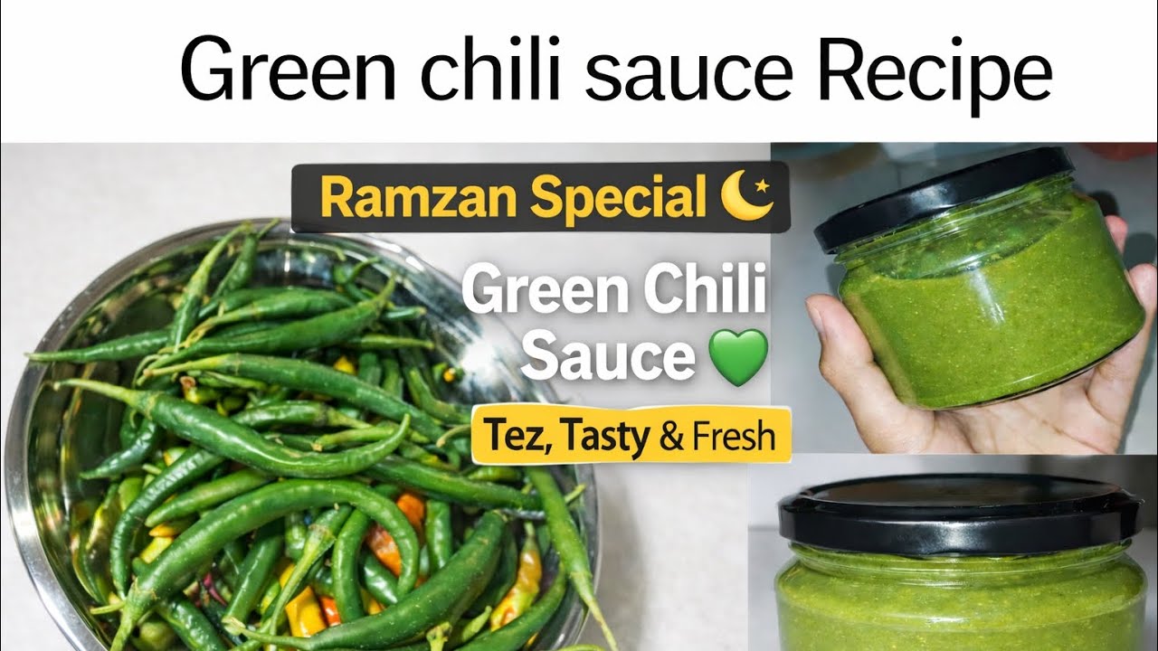 Ramzan Special Green Chili Sauce | Hari Mirch Chutney | 5 Minutes Recipe