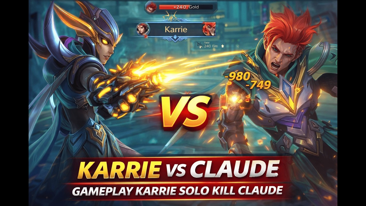 KENA SOLO KILL 3X , KARRIE VS CLAUDE  | MOBILE LEGENDS