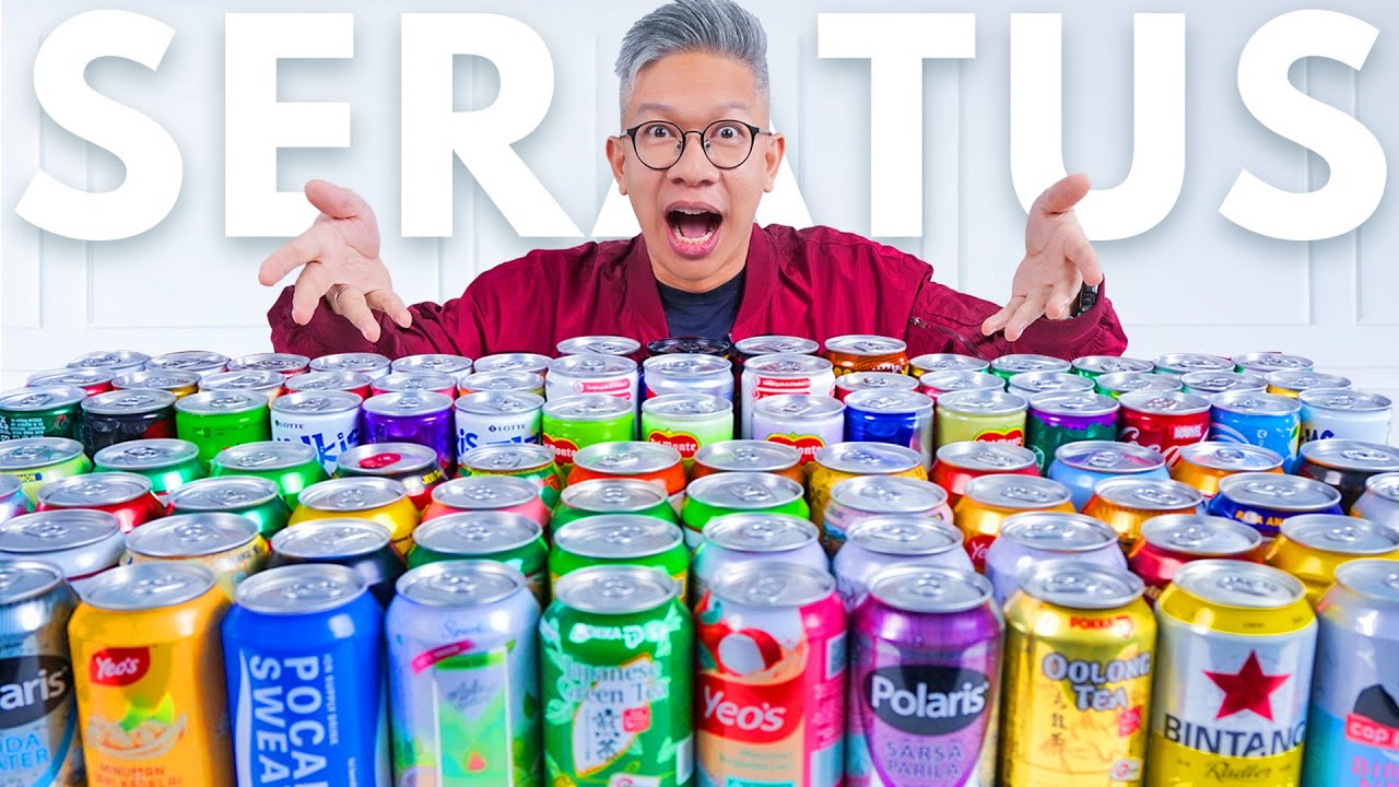 EKSPERIMEN NYAMPUR 100 MINUMAN KALENG!!