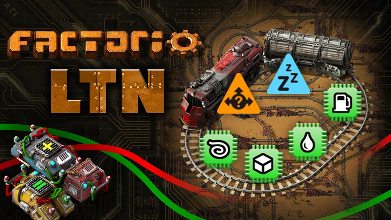 Factorio | LTN | Автоматические поезда на логике и прерываниях в ваниле