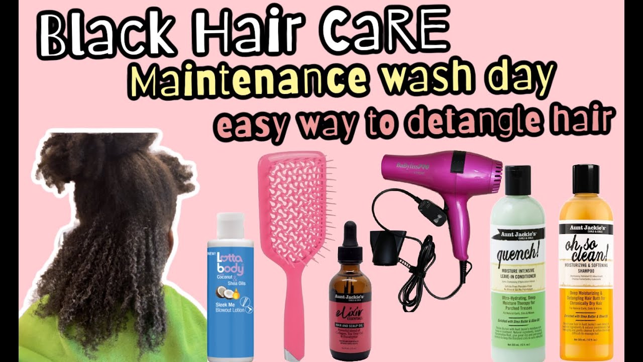 Уход за черными волосами | Недорогие средства, отлично подходящие для распутывания волос 4 типа #...