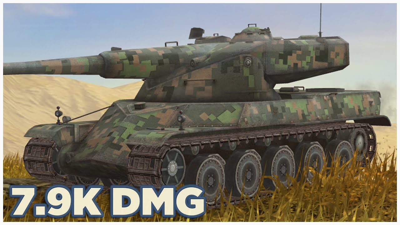 AMX 50 120 • 7.9К УРОНА • 4 ФРАГА • WoT Blitz