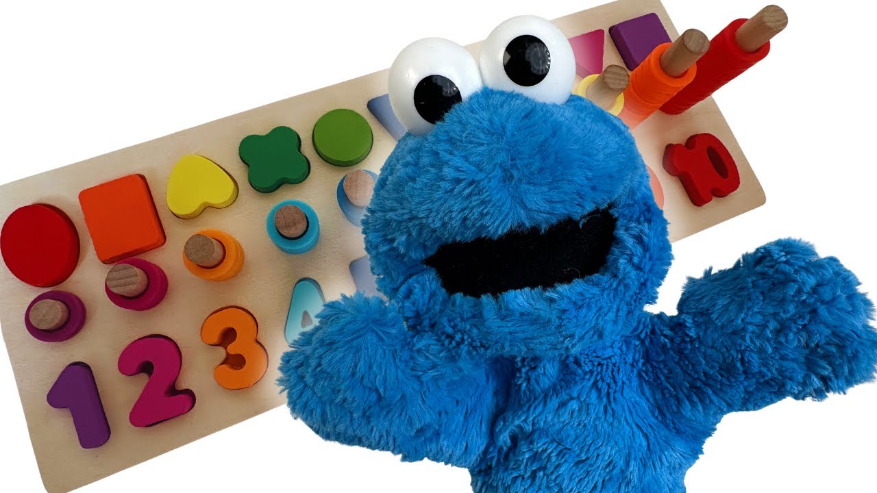 Shapes & Counting 1 to 10 with Cookie Monster