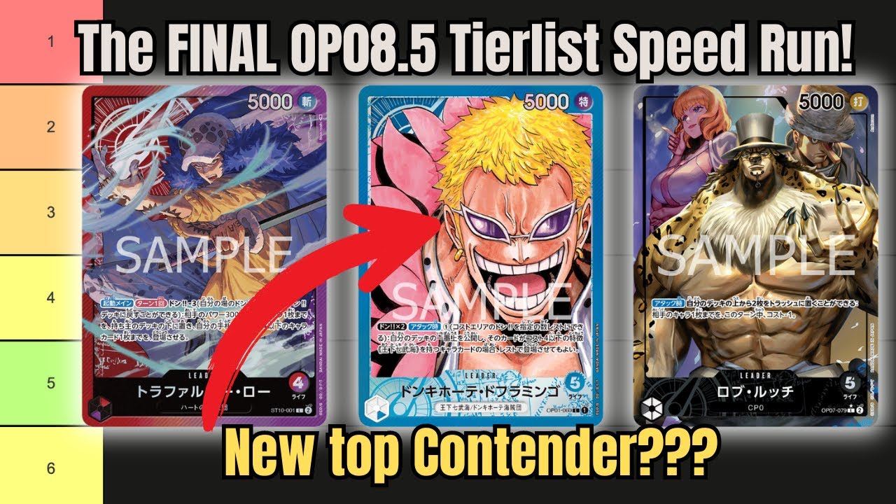 [OP08.5] The Final Tier List Speed Run before Ban List & OP09 [One Piece TCG]