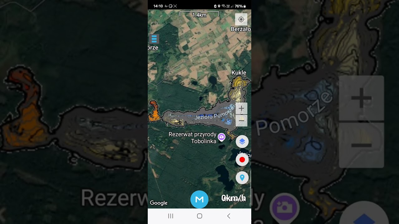 jezioro pomorze#mapa batymetryczna jezioro pomorze na smartfony