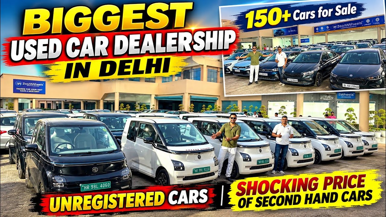 New TATA SAFARI UNDER 12 LAKHS🔥 BIGGEST Used Car Dealership in Delhi | 150+ Cars, Unregistered Cars 