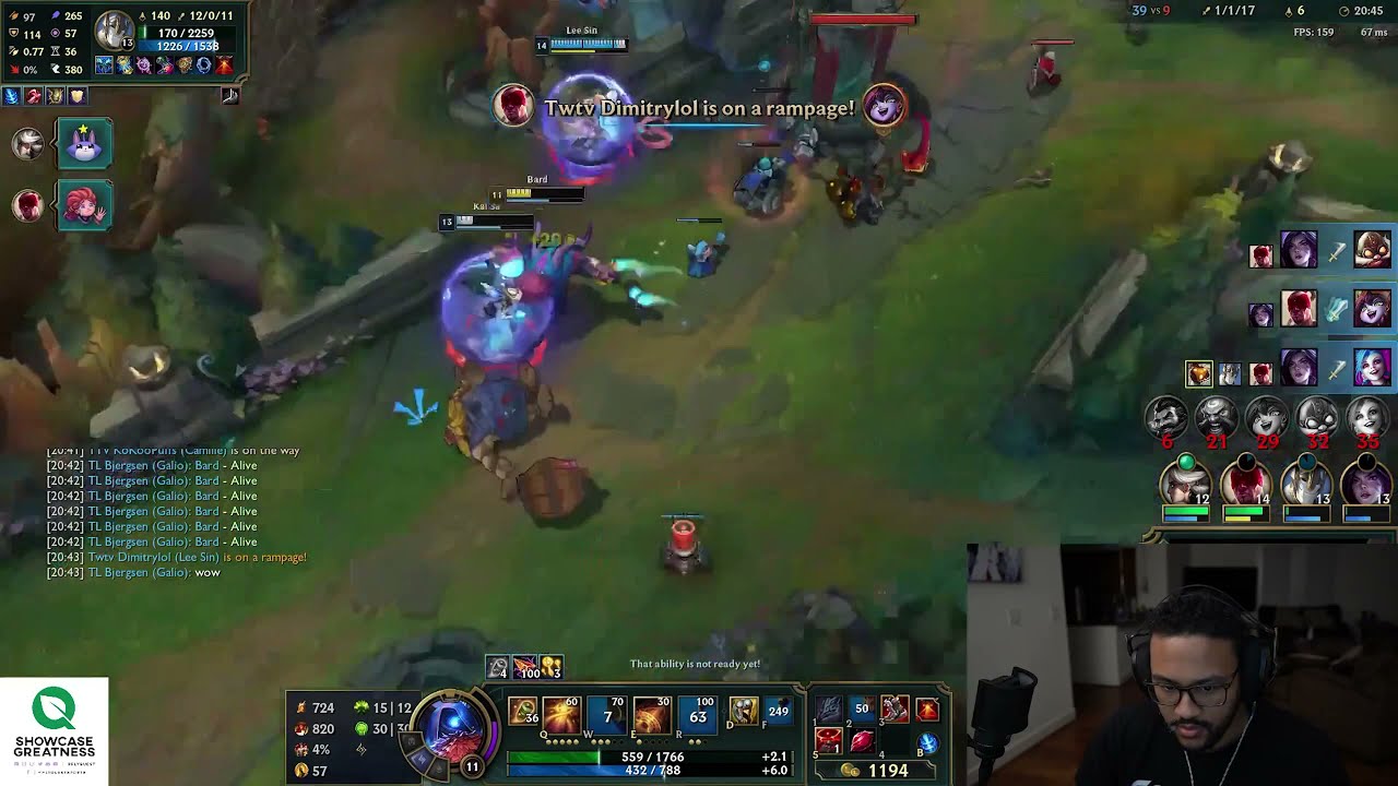 Aphromoo insane Bard ULT saves Bjergsen