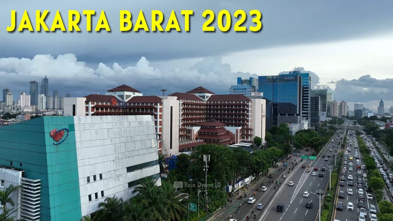 Jakarta Barat 2023, Drone View Jalan Letjen S. Parman Kemanggisan