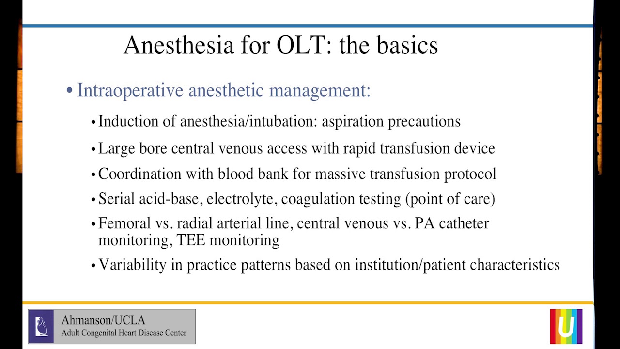 Intraoperative Management of OHT/OLT - Christopher L. Wray, MD | 2019 NFFS Symposium
