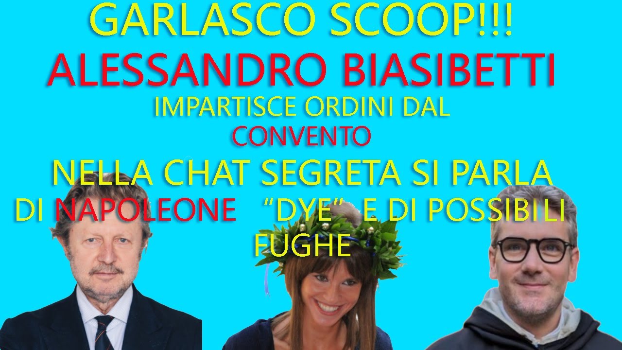 GARLASCO SCOOP: ALESSANDRO BIASIBETTI E I MESSAGGI DELLE CHAT,EMERGE UNA REALTA' SCIOCCANTE