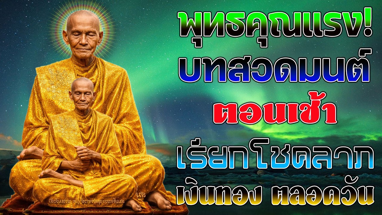 บทสวดมนต์ตอนเช้า | เสริมบุญแรง เงินทองหลั่งไหล เปิดทางโชคลาภทันที เทวดาคุ้มครอง