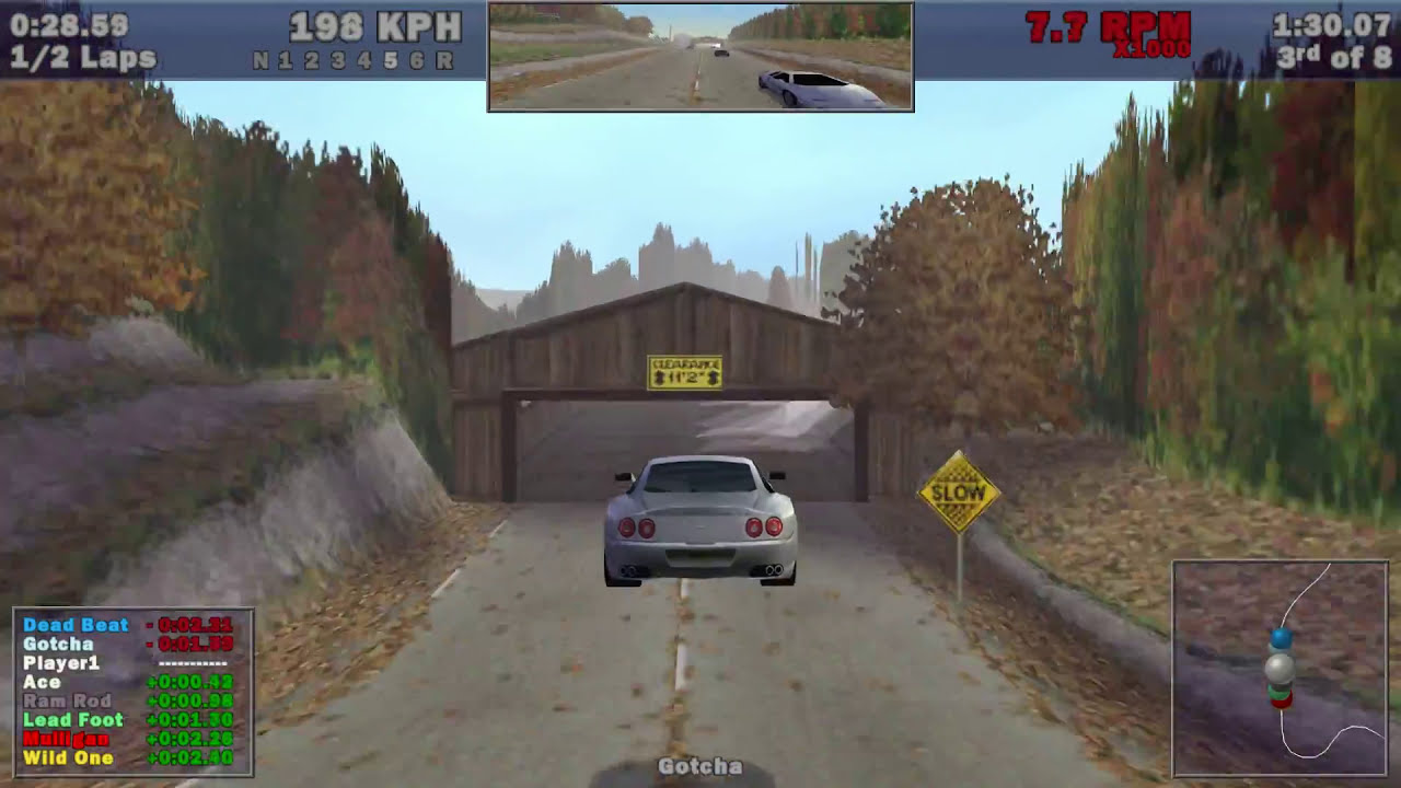 Need for Speed III: Hot Pursuit (PC) / Hometown / Ferrari 550 Maranello (1080p 60fps)