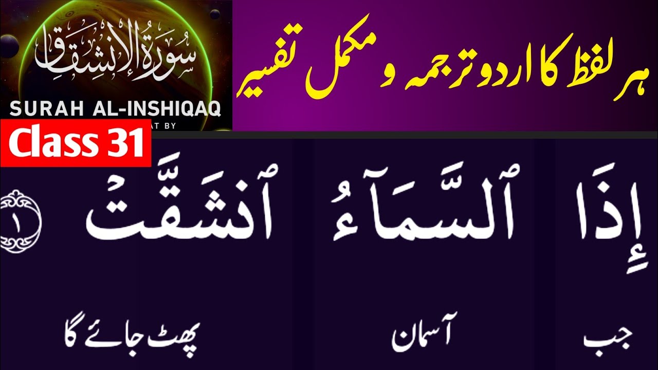 Surah Inshiqaq: The Day of Judgment Unfolded | قیامت کے مناظر اور انسان کا انجام || MWA ||