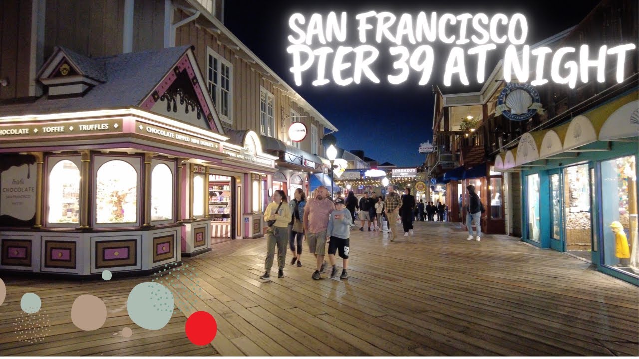San Francisco PIER 39 at Night Summer 2023