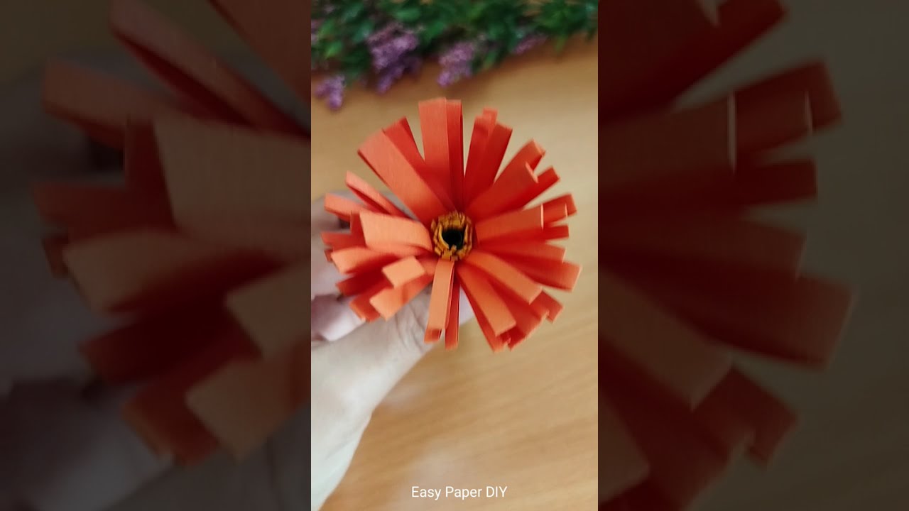 How to Make Easy 3D Paper Flower | Simple Paper Craft Flower DIY Step by Step for Beginners