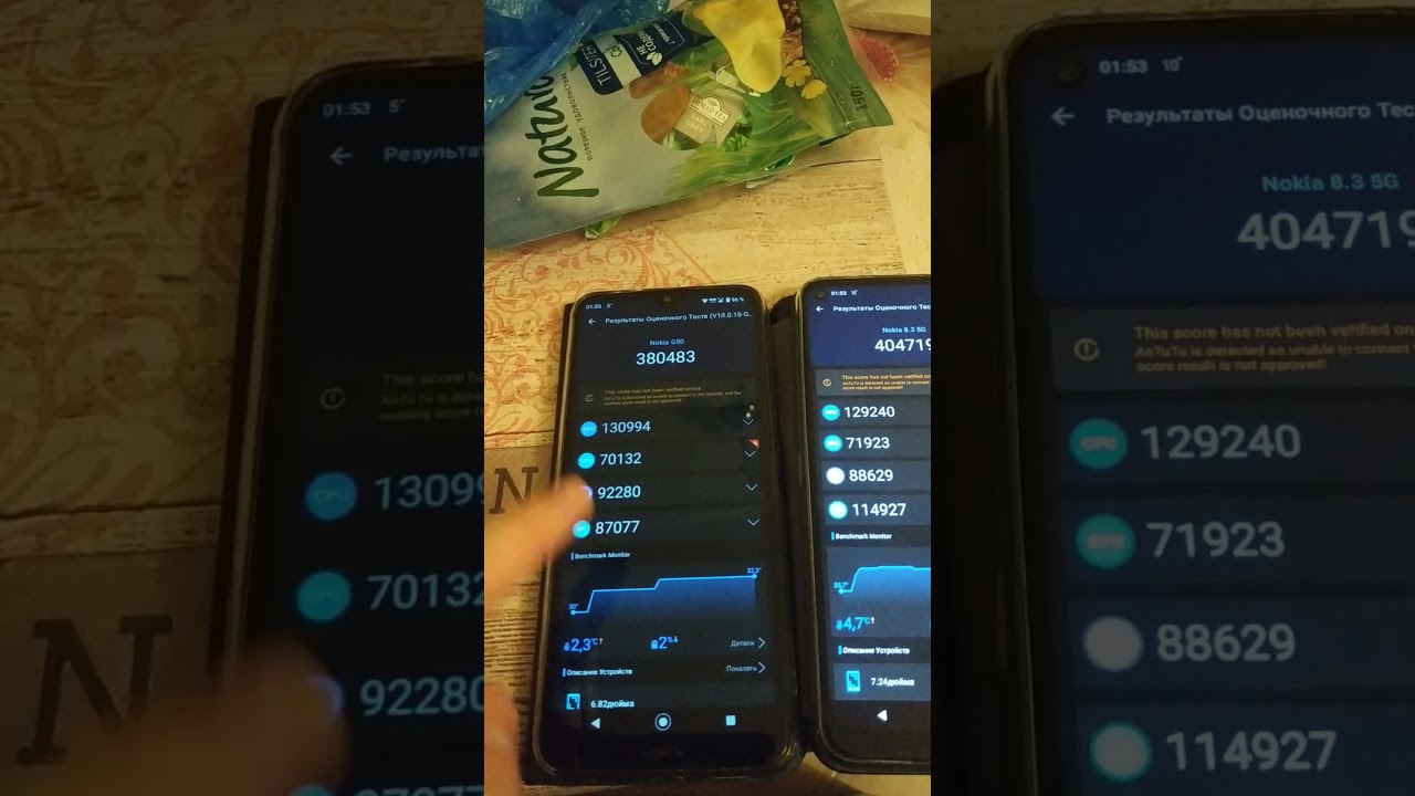 Мои смартфоны Nokia G50 и Nokia 8.3, Antutu Test #2023 #nokia #нокиа #nokiaoldmobileringtone #antutu