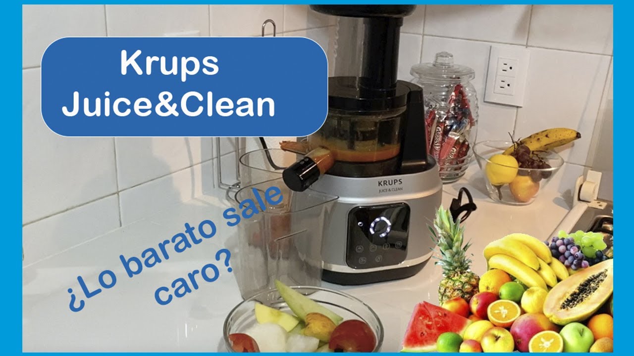 Review Del Extractor De Jugos de Prensado En Frío Krups Slow Juicer Juice & Clean I Cómo Funciona