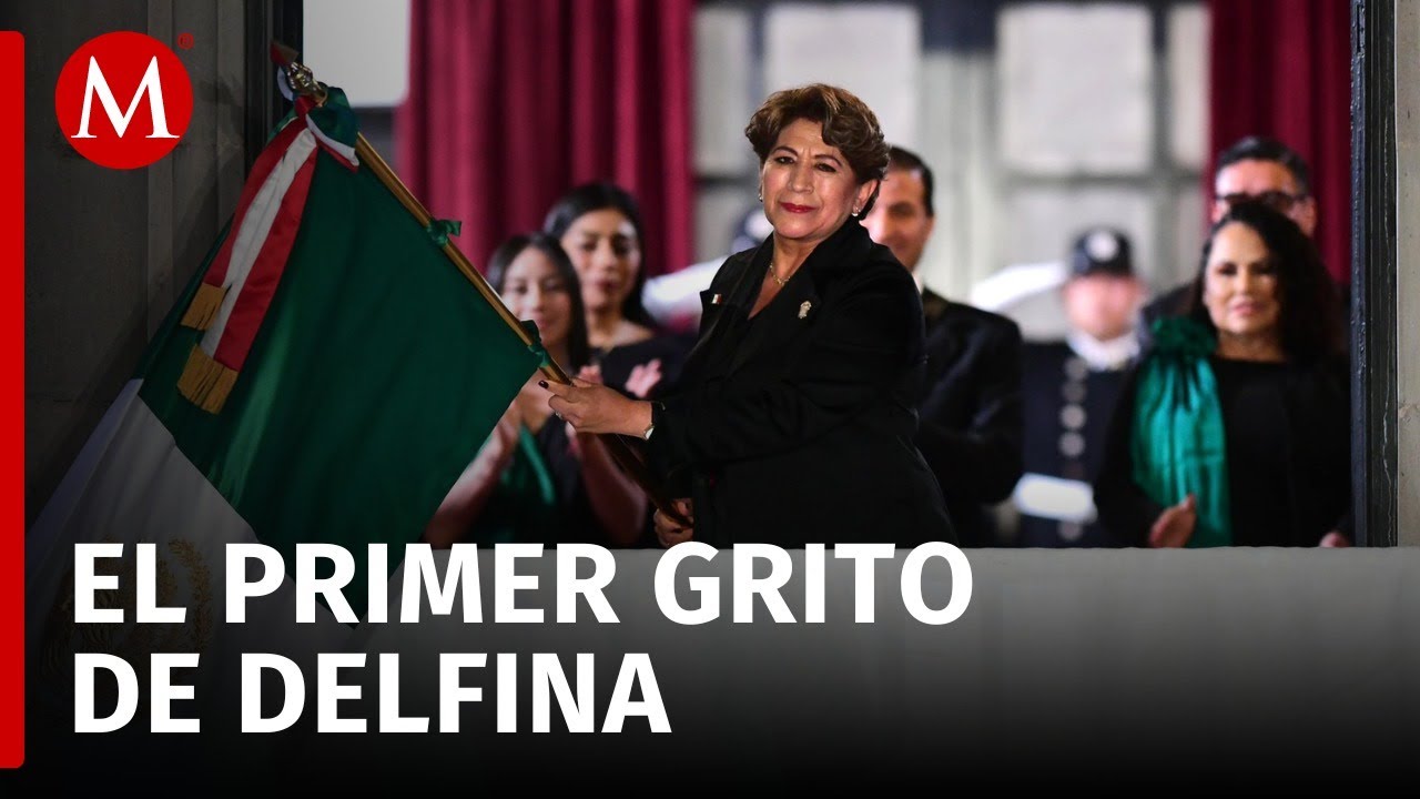Delfina Gómez da su primer Grito de Independencia