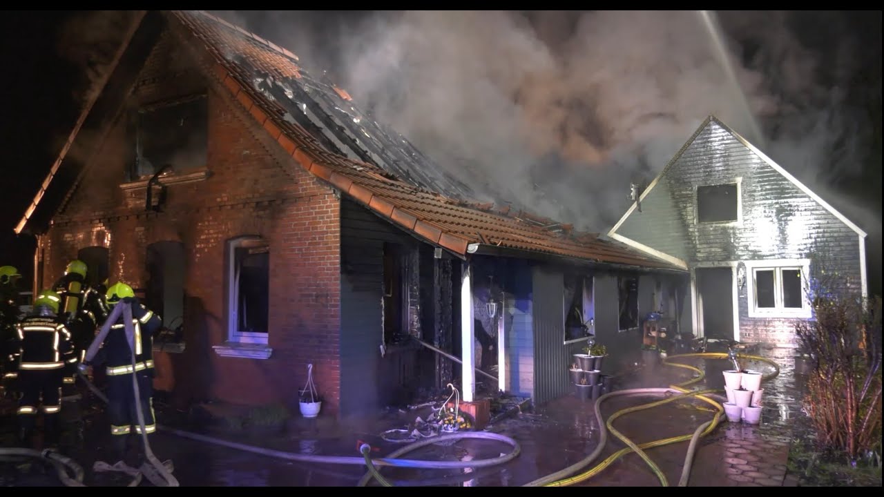 WOHNHAUS UND GARAGE GEHEN IN UPGANT SCHOTT IN FLAMMEN AUF