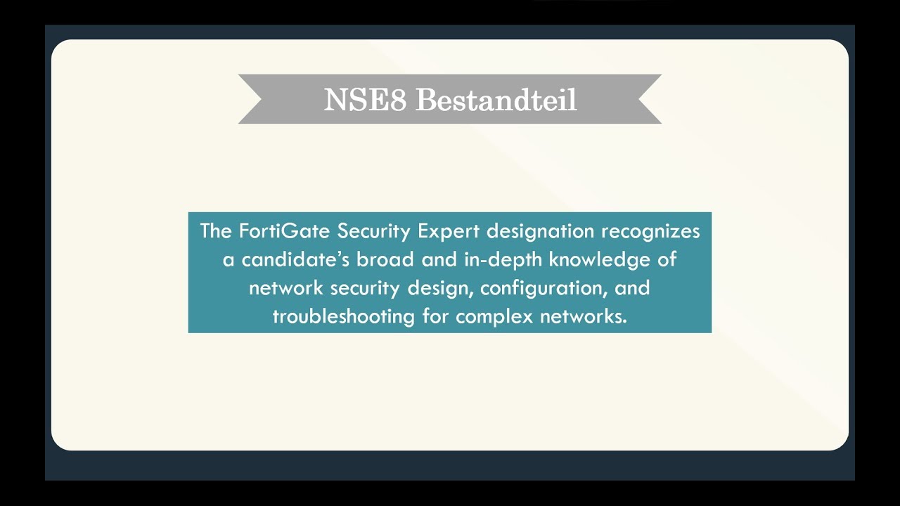 [testpassport.de] NSE8 Studiumsmaterialien, Fortinet Network Security Expert