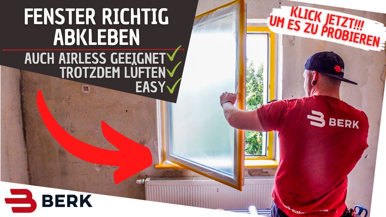 Fenster richtig abkleben und trotzdem lüften können!!!