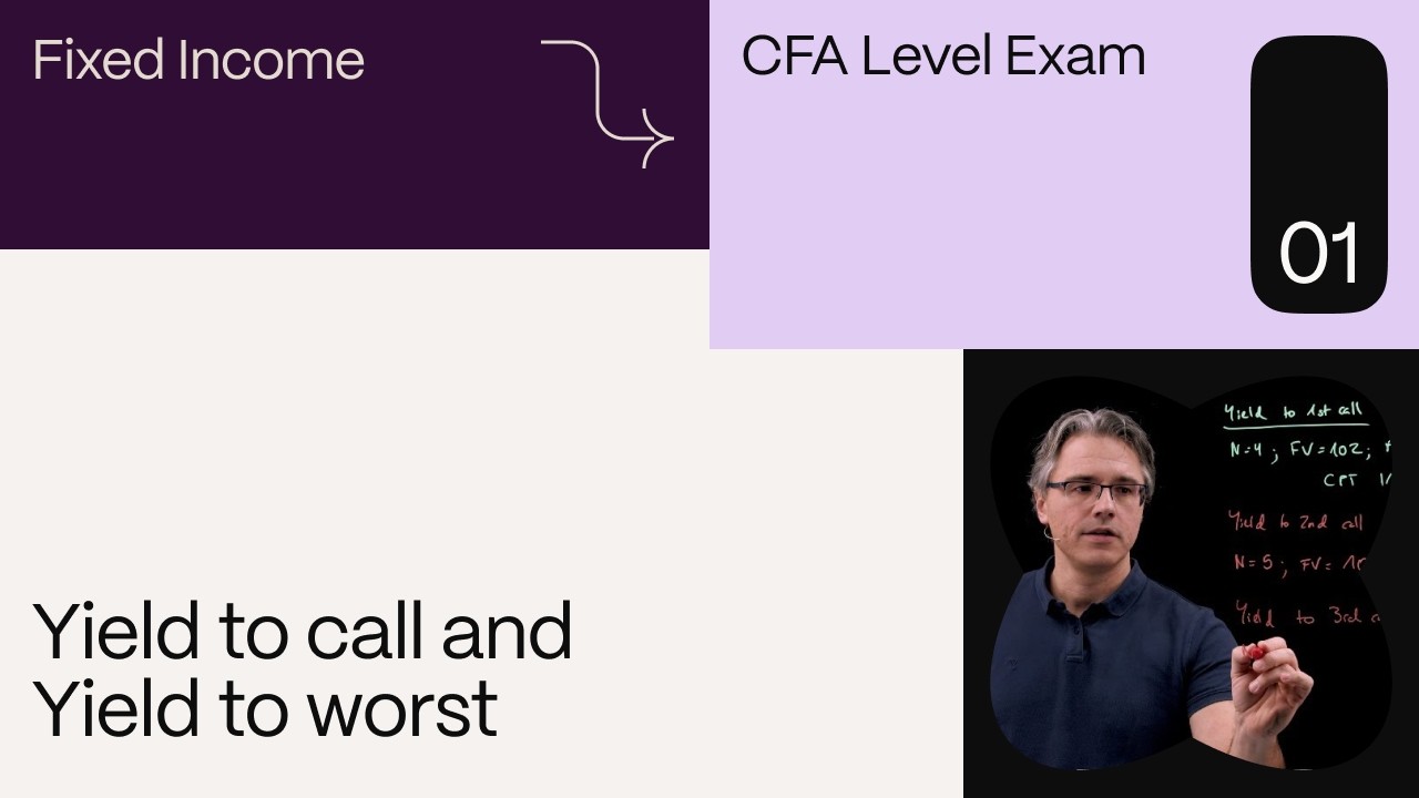Yield to call and Yield to worst (for the CFA Level 1 exam)