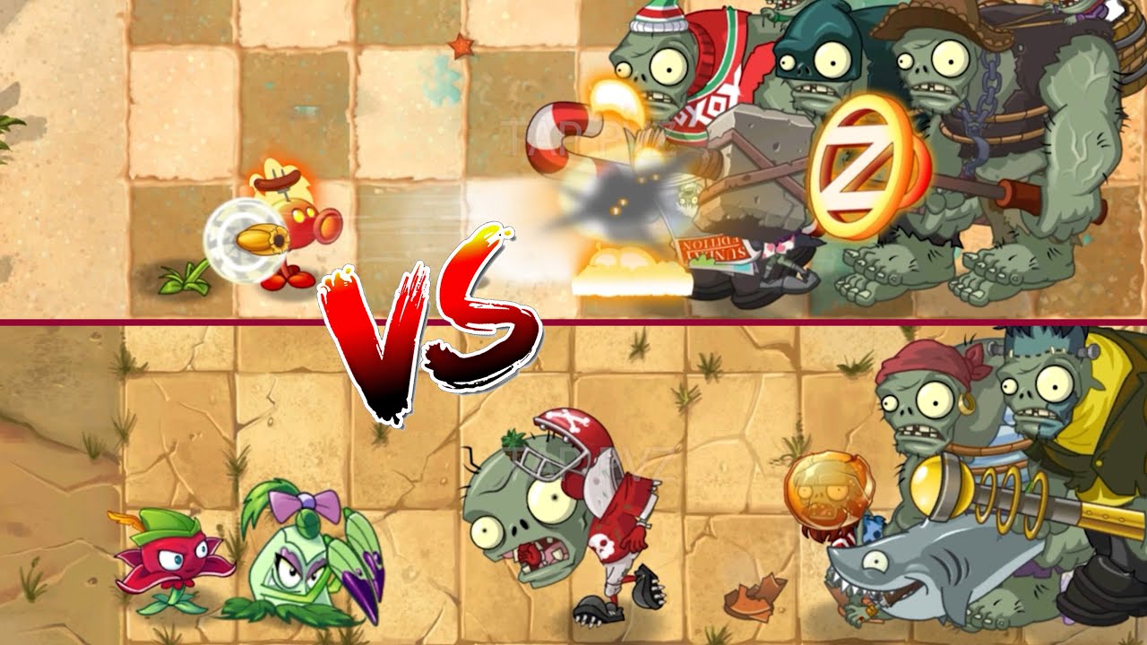PvZ 2 - Plant Couple Team VS 4 Vase Breaker Zombies -  p31 - Who's the stronger ? #pvzgameplay
