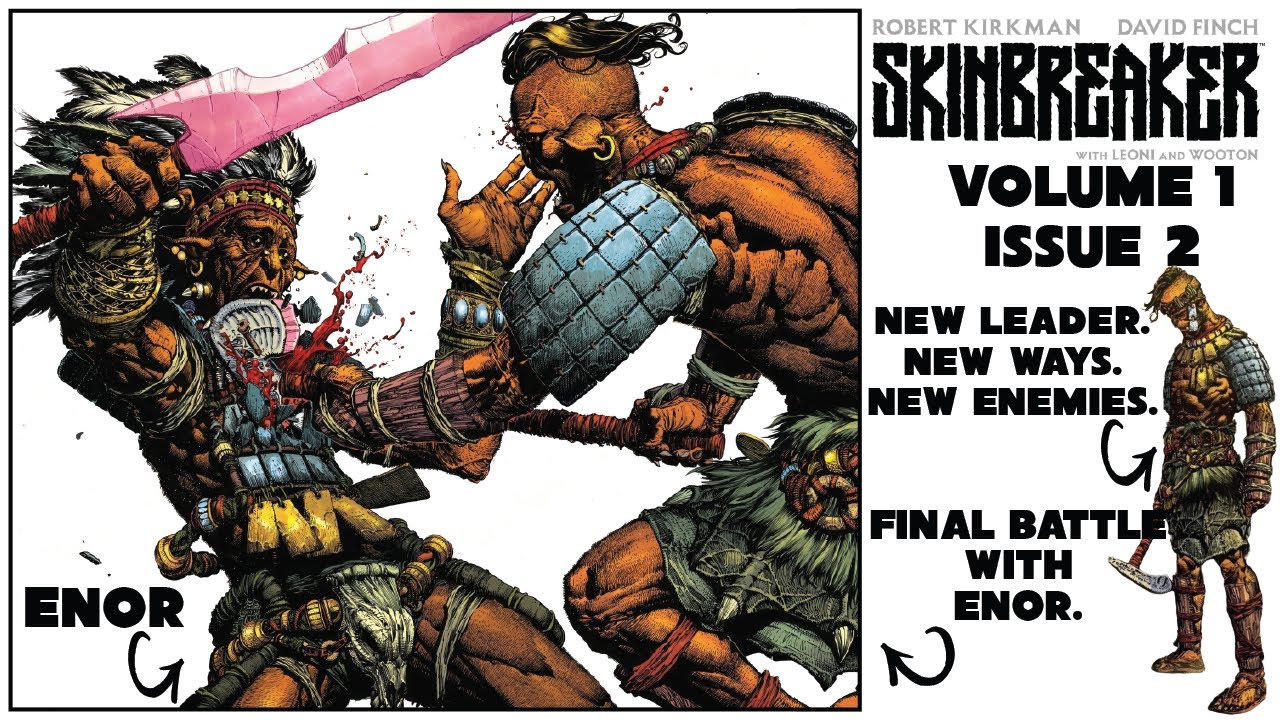 Комикс Роберта Киркмана «Skinbreaker», выпуск 2, Skybound | Восхождение Анока | Художник Дэвид Финч