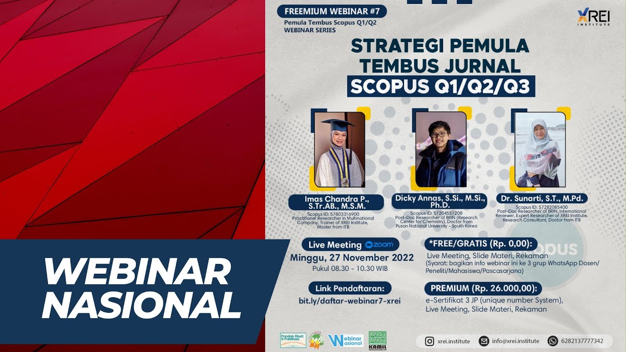 STRATEGI PEMULA TEMBUS JURNAL SCOPUS Q1/Q2/Q3