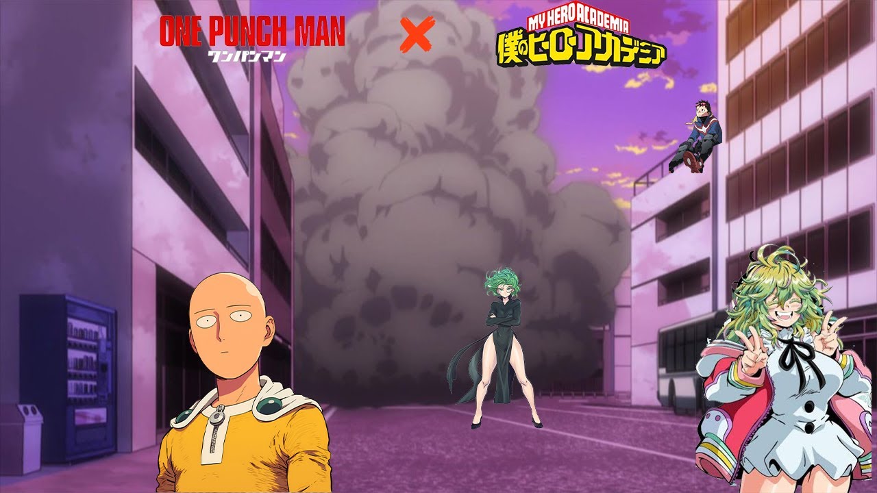 Saitama y tatsumaki en boku no hero capitulo 1