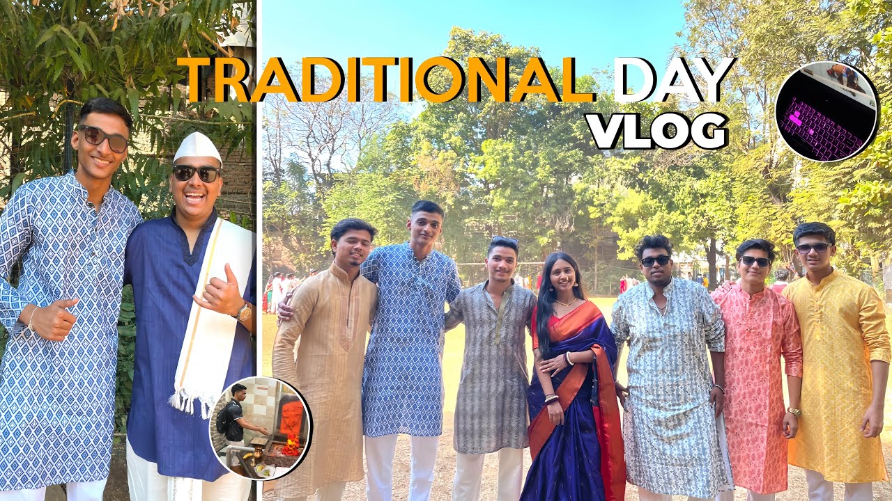 Traditional Day at College 🎉 | Desi Vibes Only - Vlog