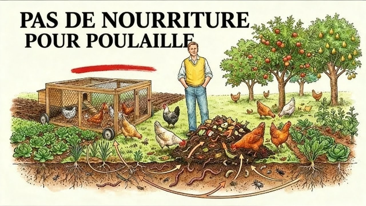 Nourriture GRATUITE pour poulets toute l'année : La méthode d'autonomie à 3 systèmes
