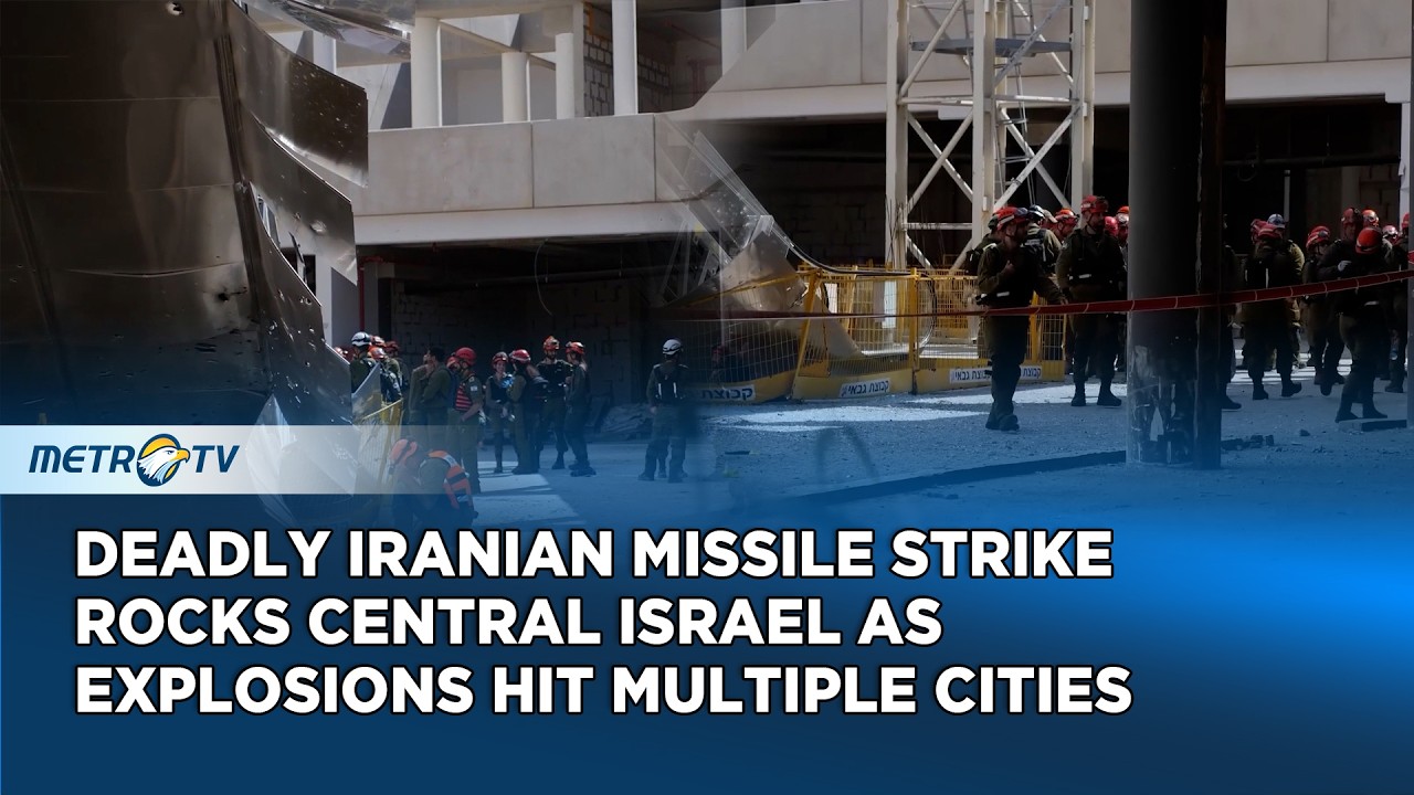 Iranian Cluster Missile Hits Construction Site in Yehud Killing One and Injuring Several